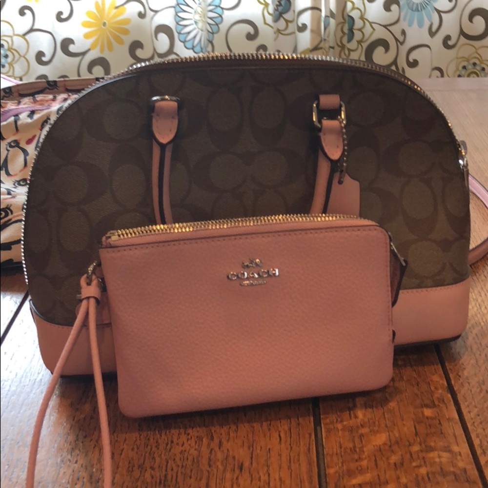 Coach mini Sierra satchel and matching wallet